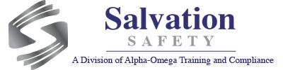 Salvation Safety logo in blue and grey